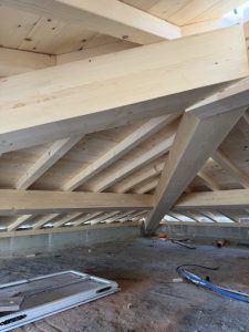 tetto in legno autoportante, luce libera nessun ingombro nell'ambiente sottostante